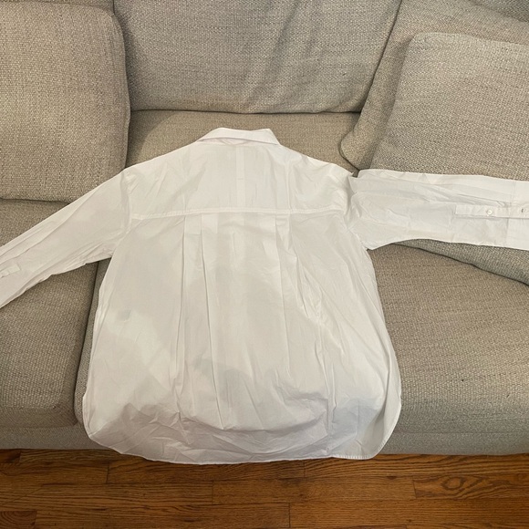 Banana Republic white formal button down women’s Large - Picture 4 of 5